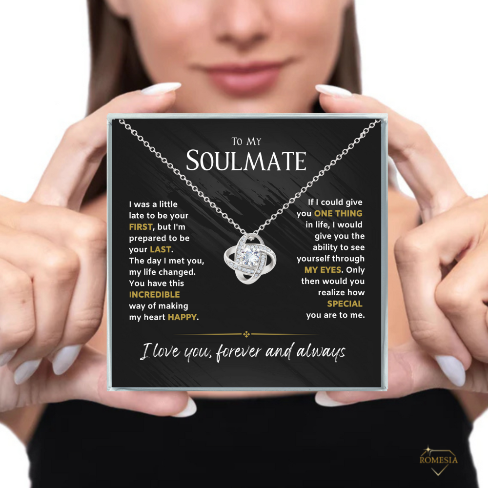 Soulmate-One thing in life-Love Knot Necklace