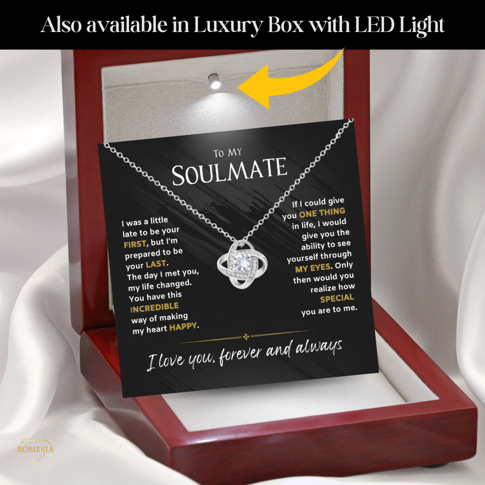 Soulmate-One thing in life-Love Knot Necklace