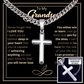 My Grandson- Aim for the Skies- Cuban Chain with Cross