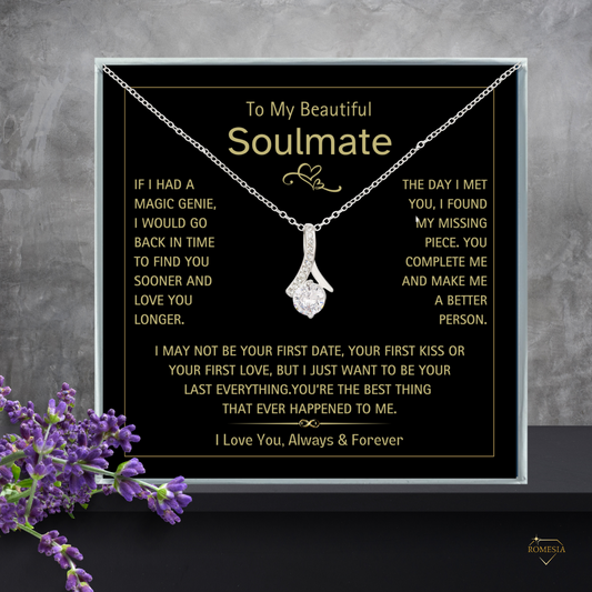 To My Beautiful Soulmate- Magic Genie- Alluring Beauty Necklace