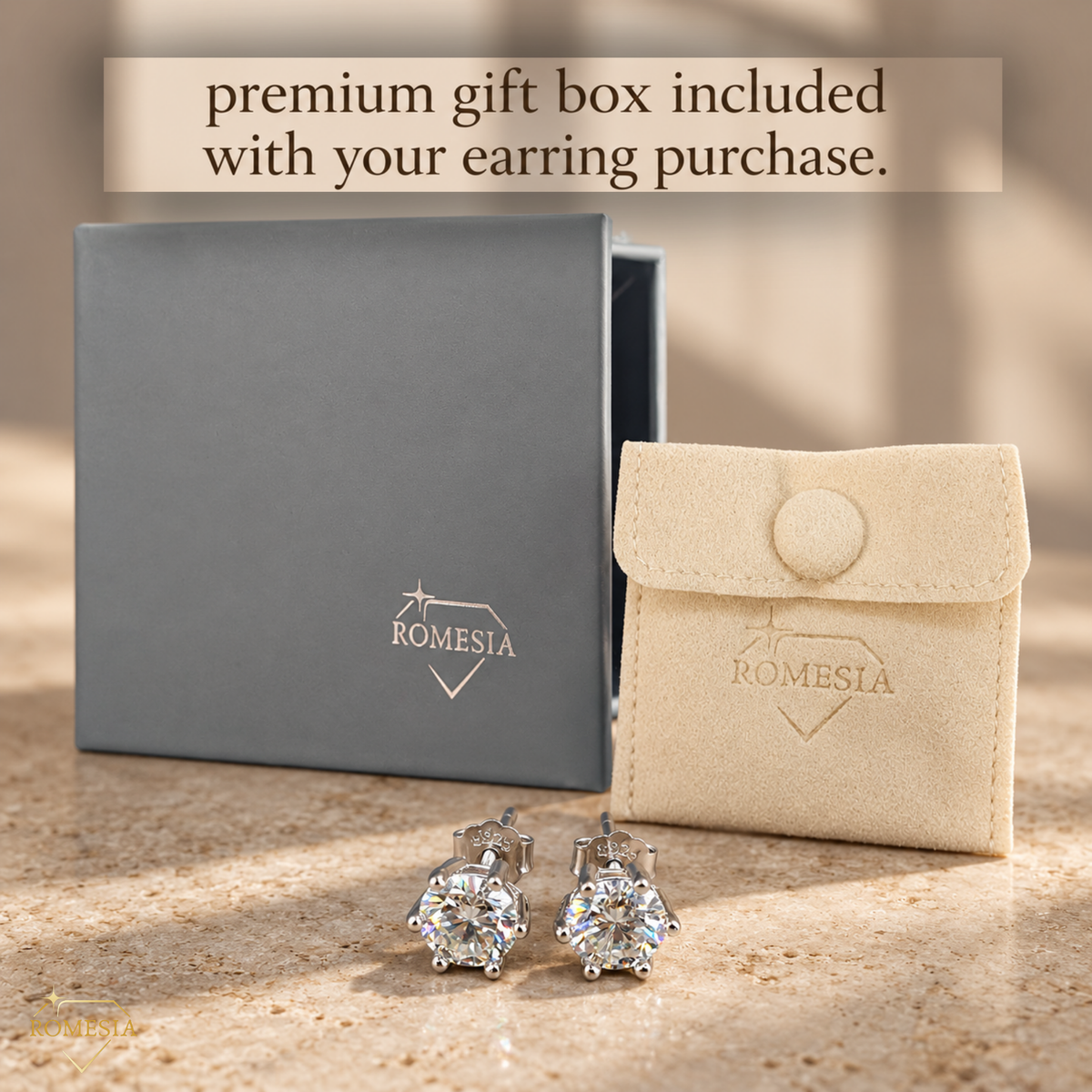 6mm-925 Sterling Silver Earrings