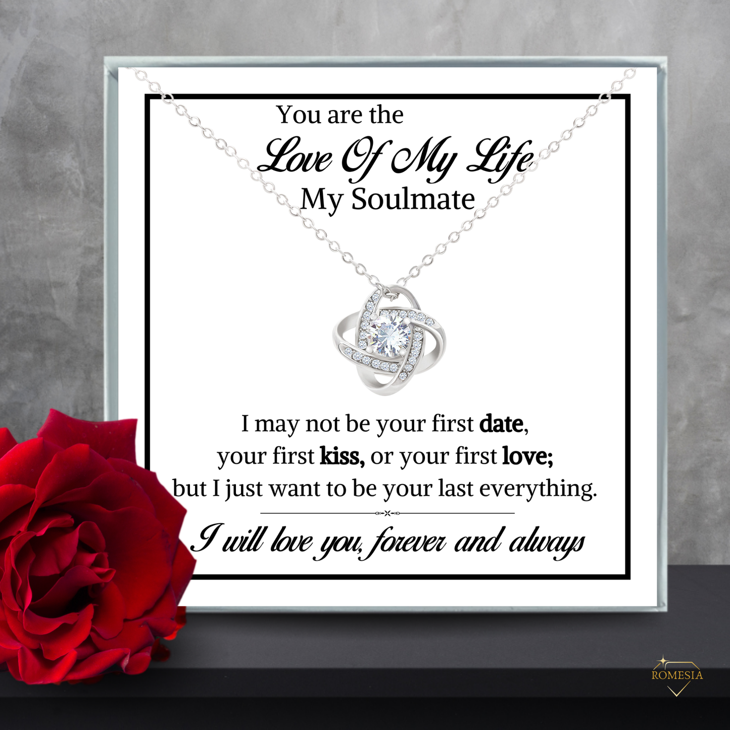 The Love of my life-Love Knot Necklace