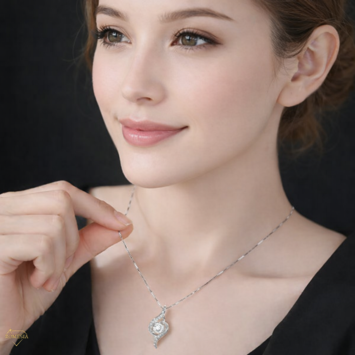 Daughter- Proudest Moment Mom- 925 Sterling Silver Adoring Love Necklace