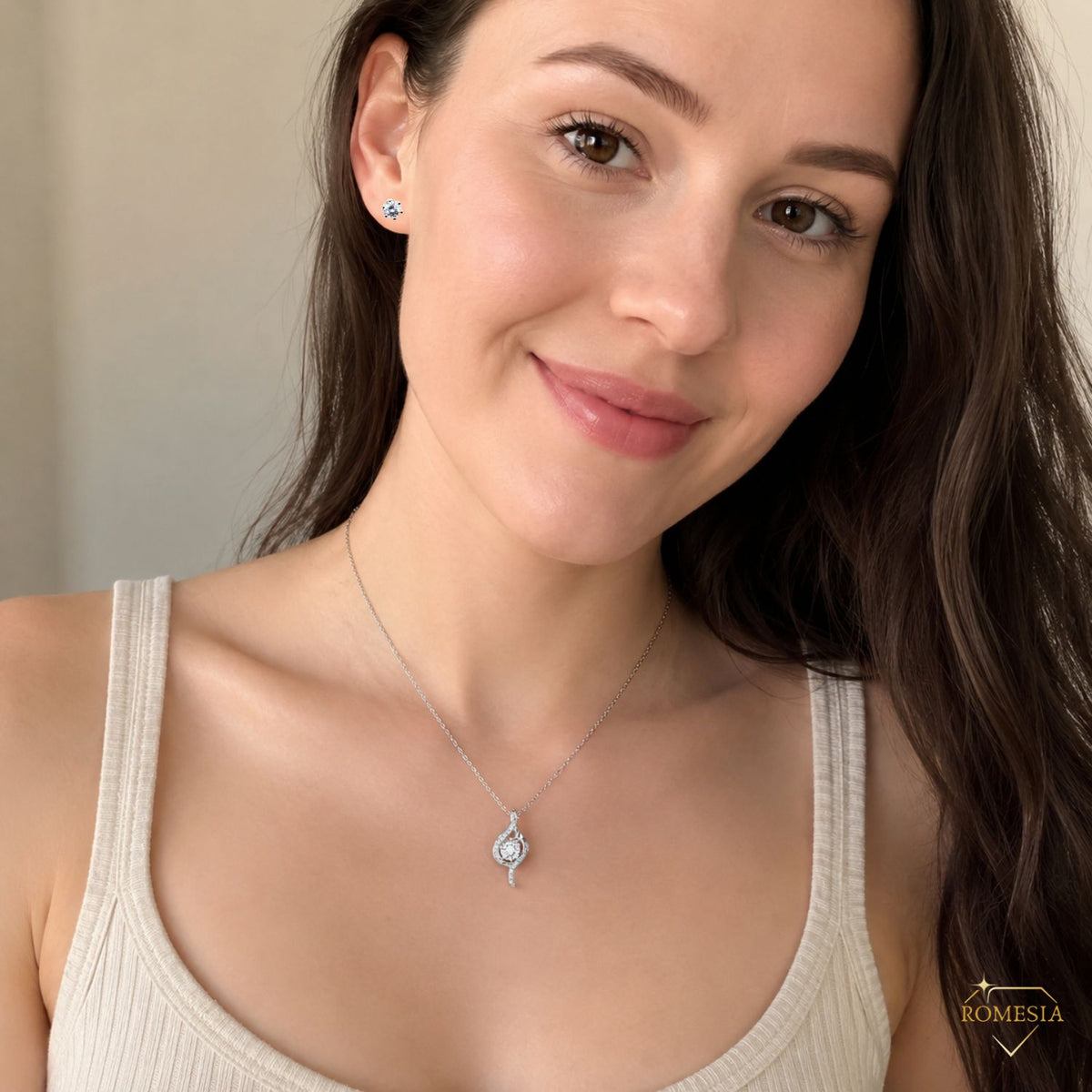 Bonus Daughter Sterling Silver Teardrop Necklace from Mom