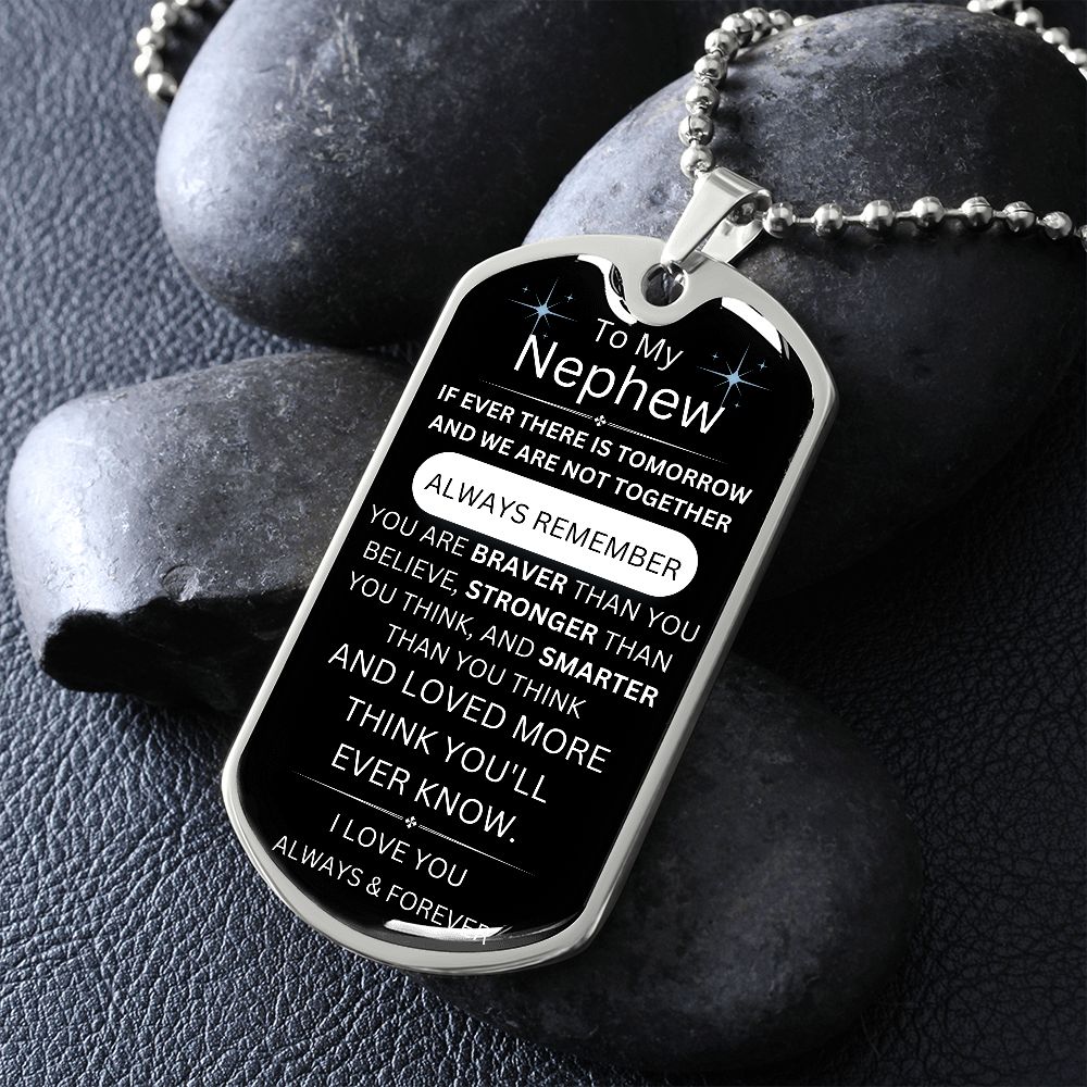 Smarter than you think-Graphic Dog Tag with Ball Chain