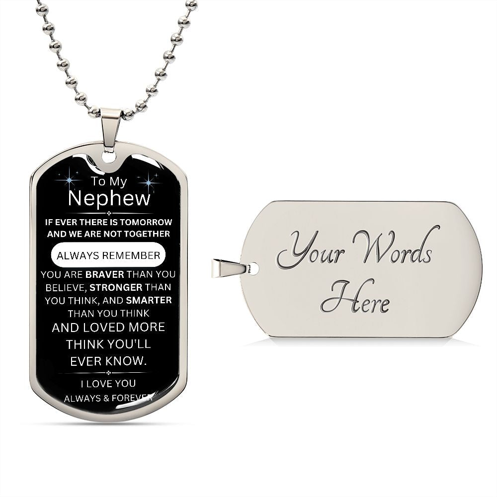 Smarter than you think-Graphic Dog Tag with Ball Chain