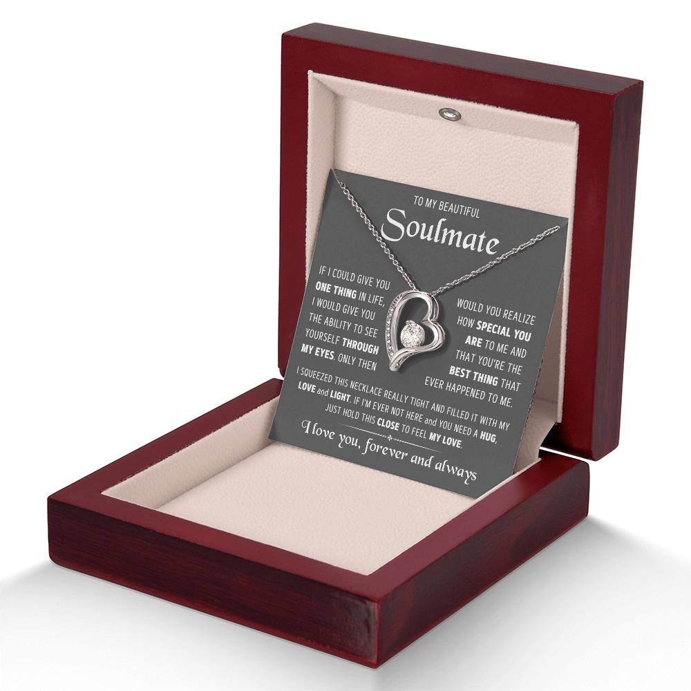 Soulmate- I squeezed this tight-Forever Love Necklace