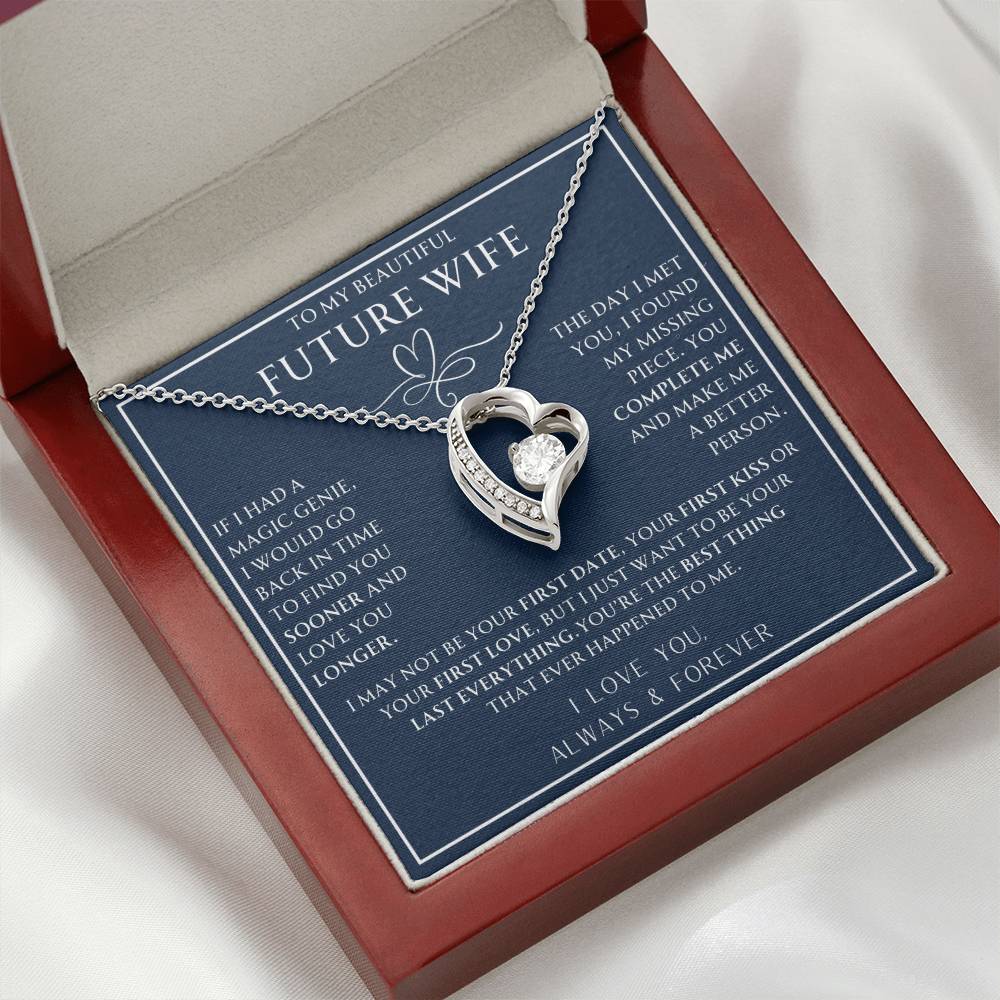 To My Future Wife- If I had a Magic Genie- Forever Love Necklace