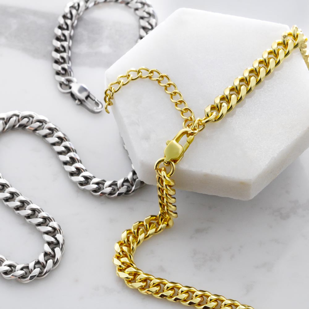 To My Son-Go Forth-Cuban Link Chain Necklace