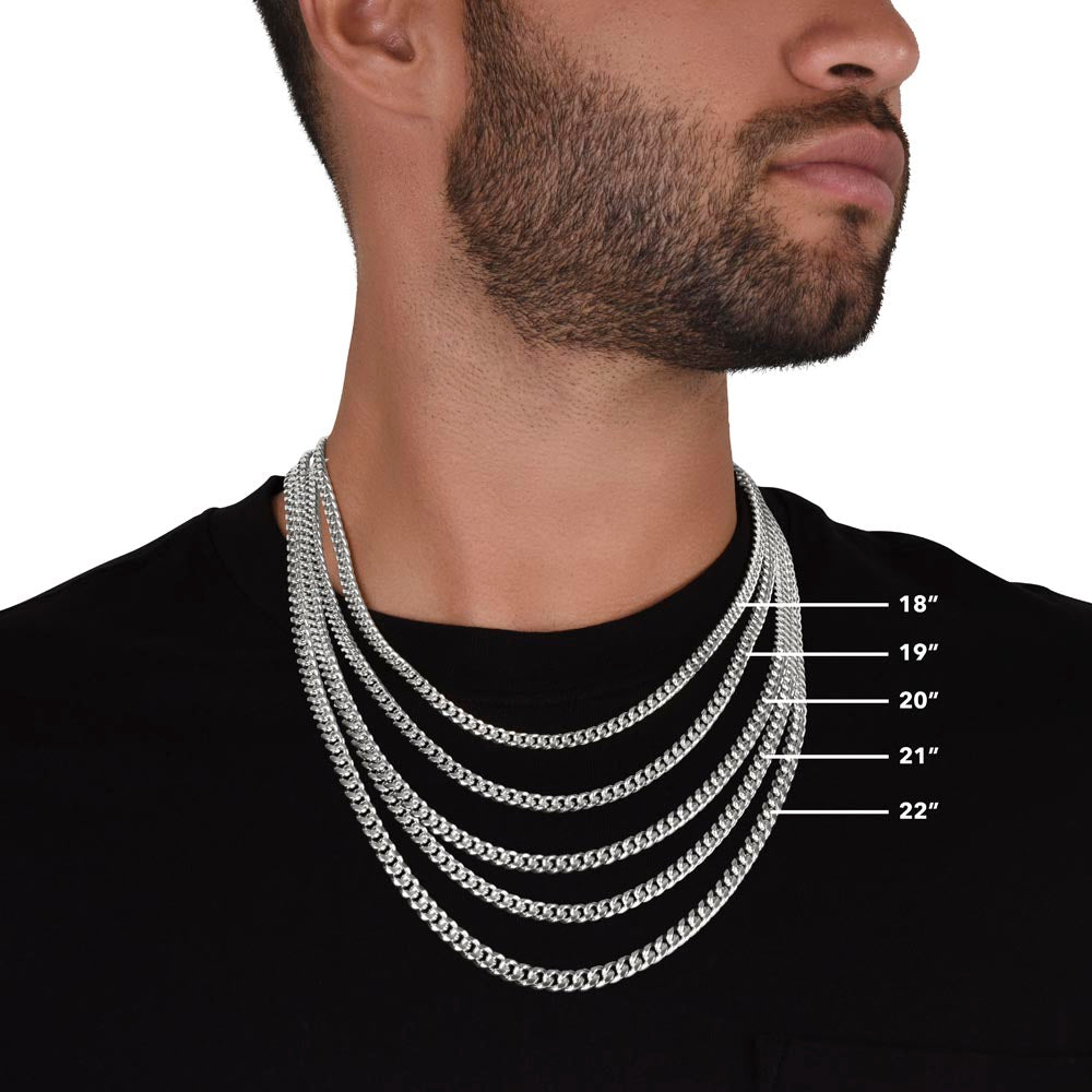 To My Son-Go Forth-Cuban Link Chain Necklace