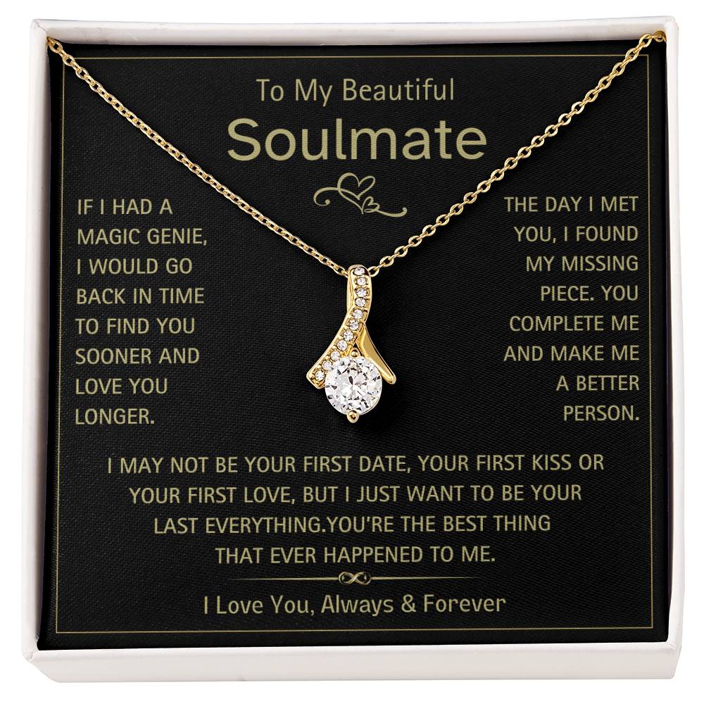 To My Beautiful Soulmate- Magic Genie- Alluring Beauty Necklace