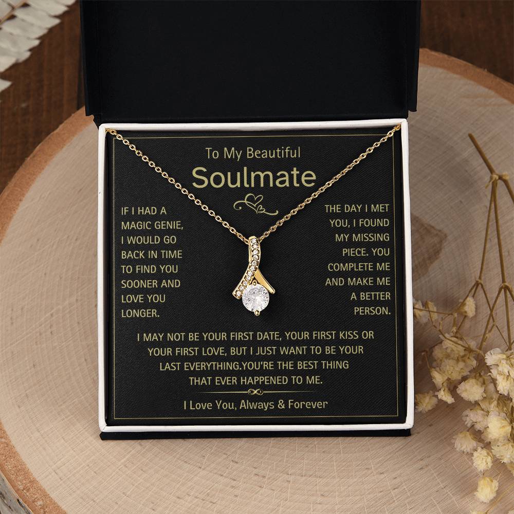 To My Beautiful Soulmate- Magic Genie- Alluring Beauty Necklace