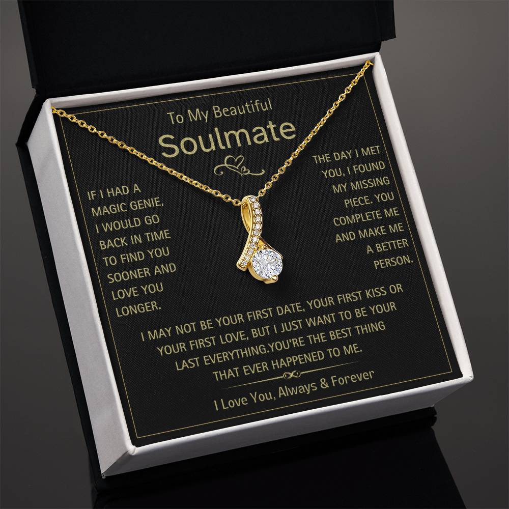 To My Beautiful Soulmate- Magic Genie- Alluring Beauty Necklace