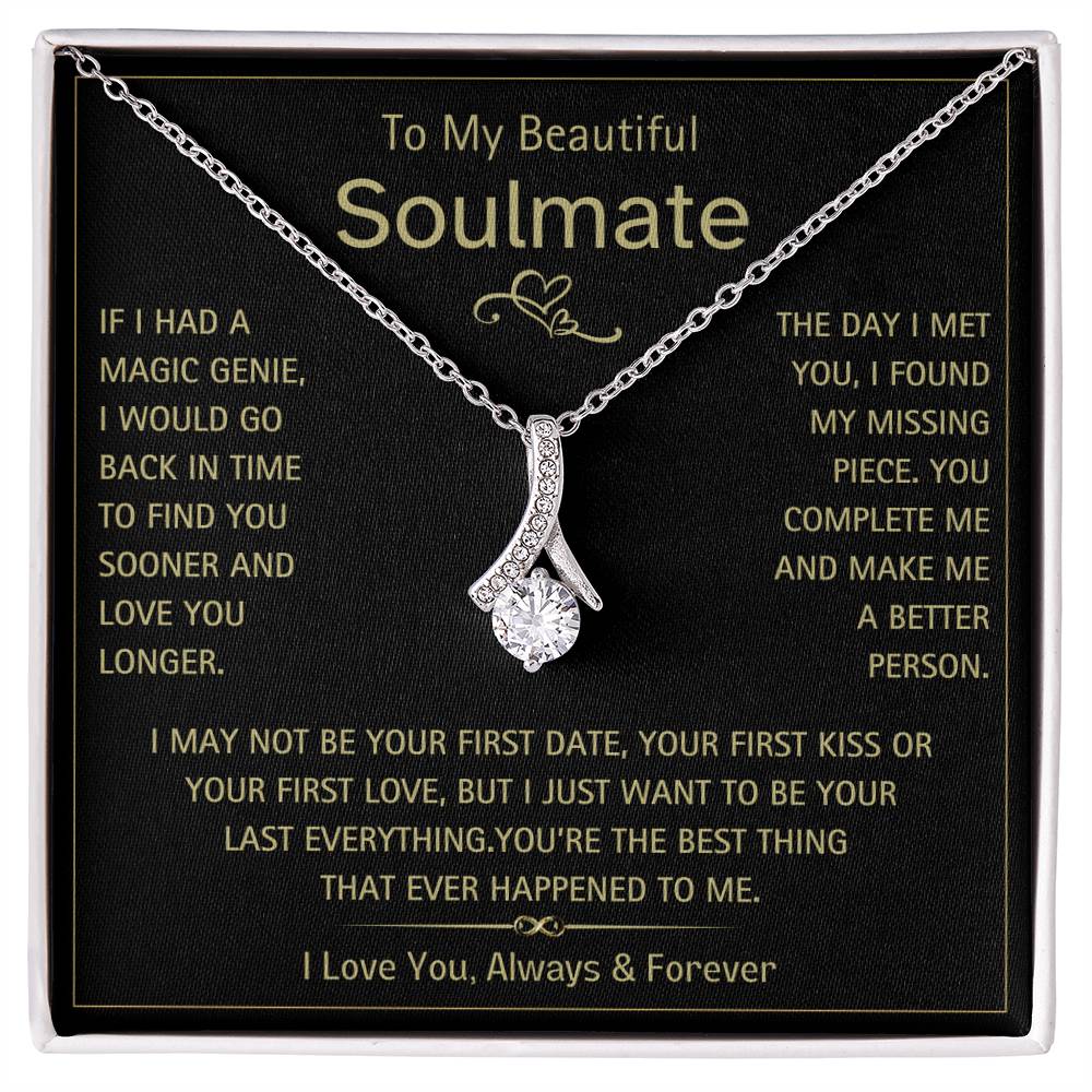 To My Beautiful Soulmate- Magic Genie- Alluring Beauty Necklace