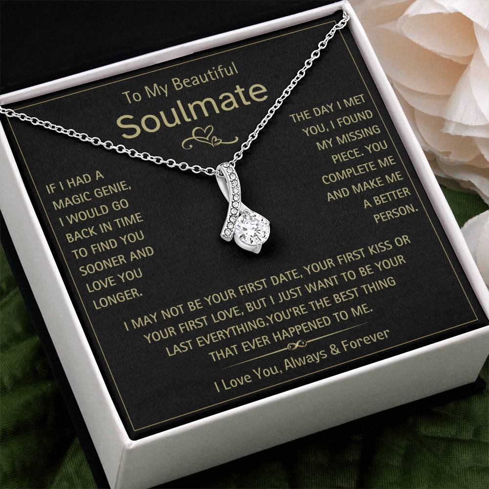 To My Beautiful Soulmate- Magic Genie- Alluring Beauty Necklace