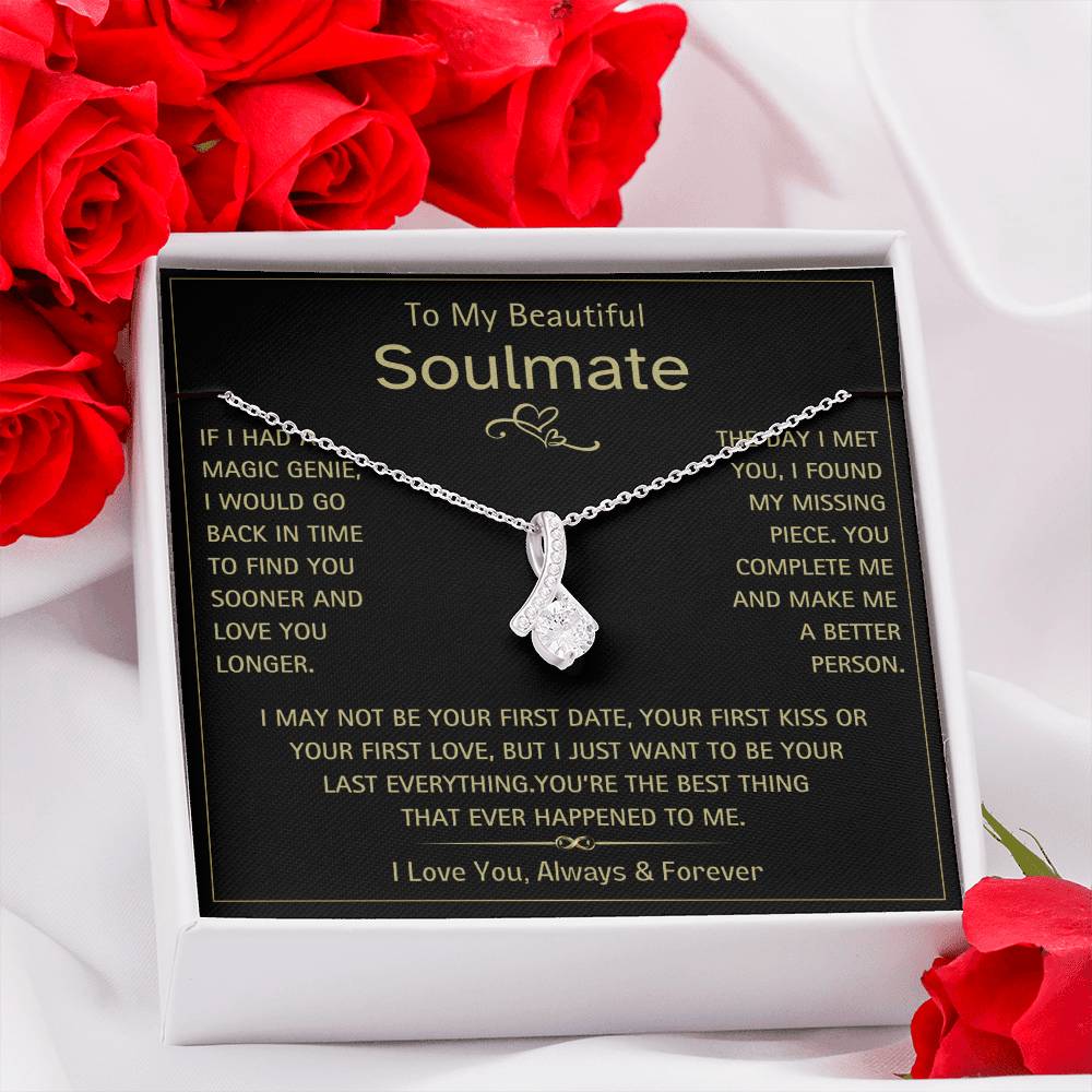 To My Beautiful Soulmate- Magic Genie- Alluring Beauty Necklace