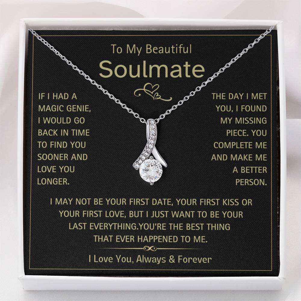 To My Beautiful Soulmate- Magic Genie- Alluring Beauty Necklace