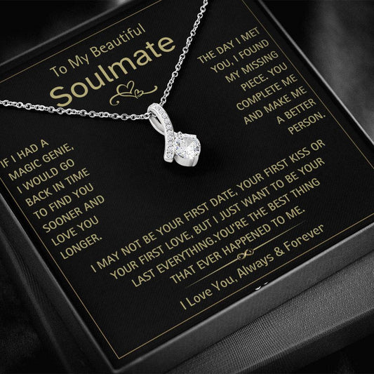 To My Beautiful Soulmate- Magic Genie- Alluring Beauty Necklace