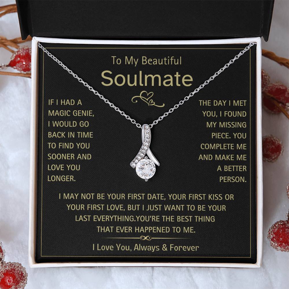 To My Beautiful Soulmate- Magic Genie- Alluring Beauty Necklace