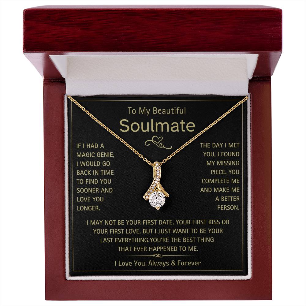 To My Beautiful Soulmate- Magic Genie- Alluring Beauty Necklace