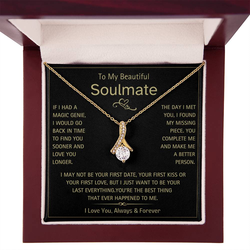 To My Beautiful Soulmate- Magic Genie- Alluring Beauty Necklace