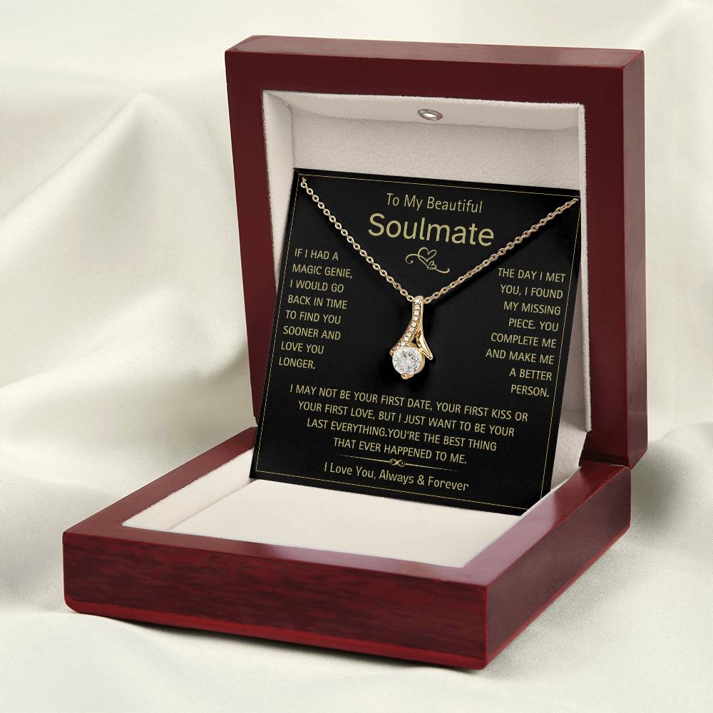 To My Beautiful Soulmate- Magic Genie- Alluring Beauty Necklace