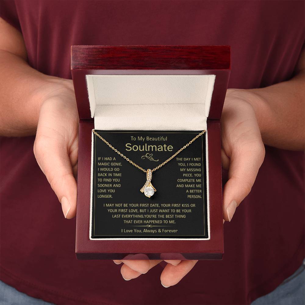 To My Beautiful Soulmate- Magic Genie- Alluring Beauty Necklace