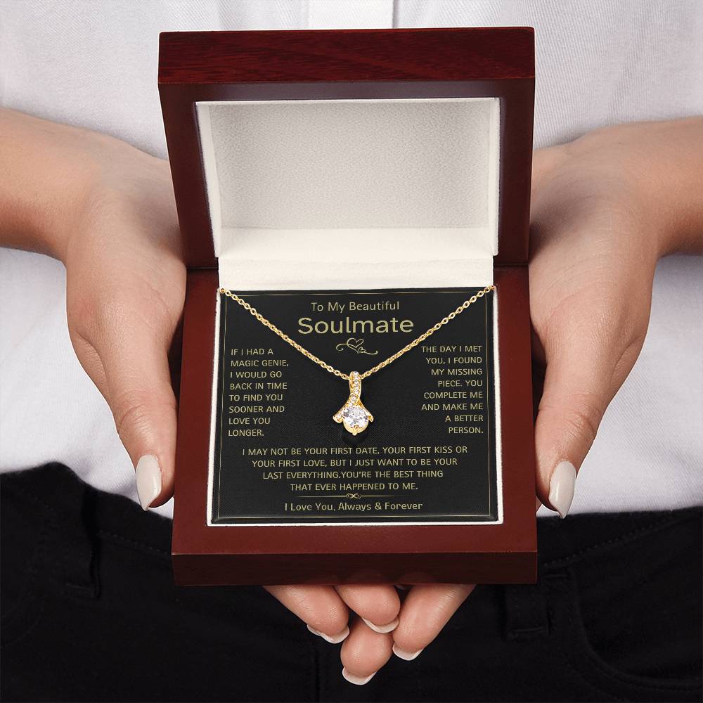 To My Beautiful Soulmate- Magic Genie- Alluring Beauty Necklace