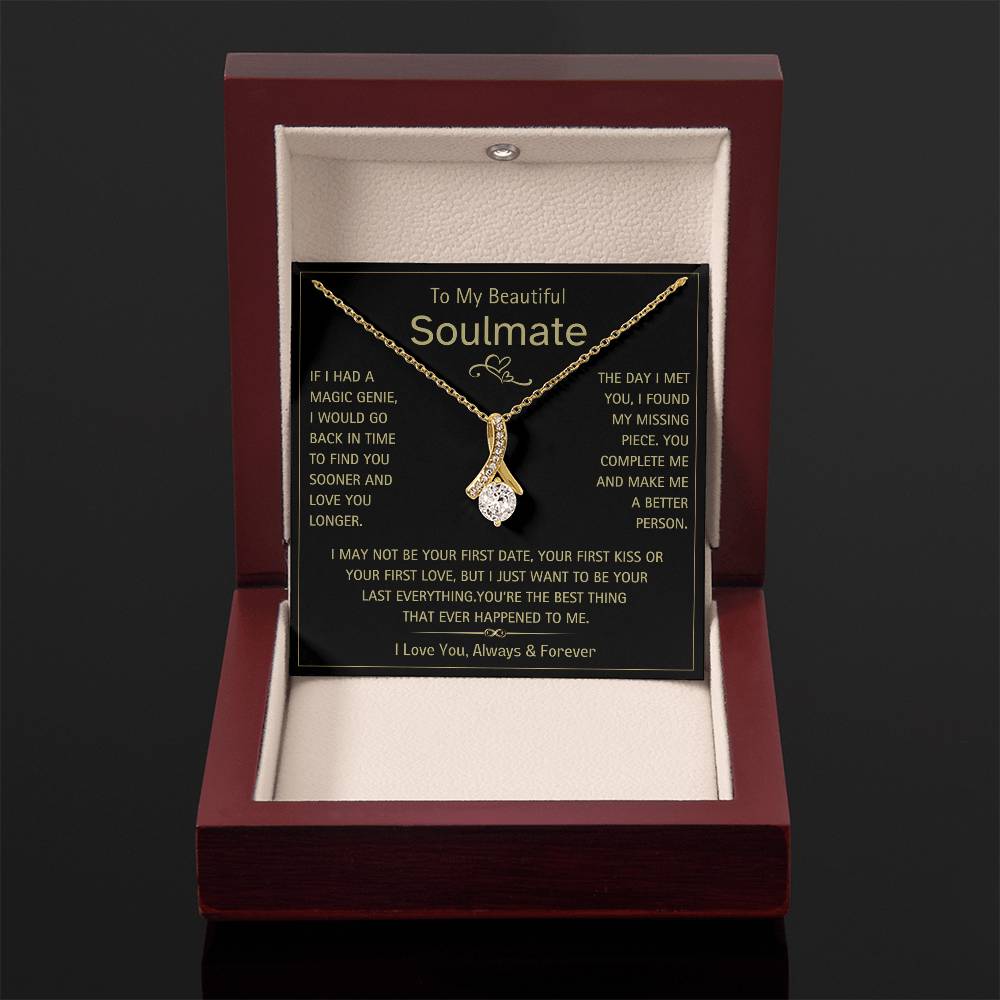 To My Beautiful Soulmate- Magic Genie- Alluring Beauty Necklace