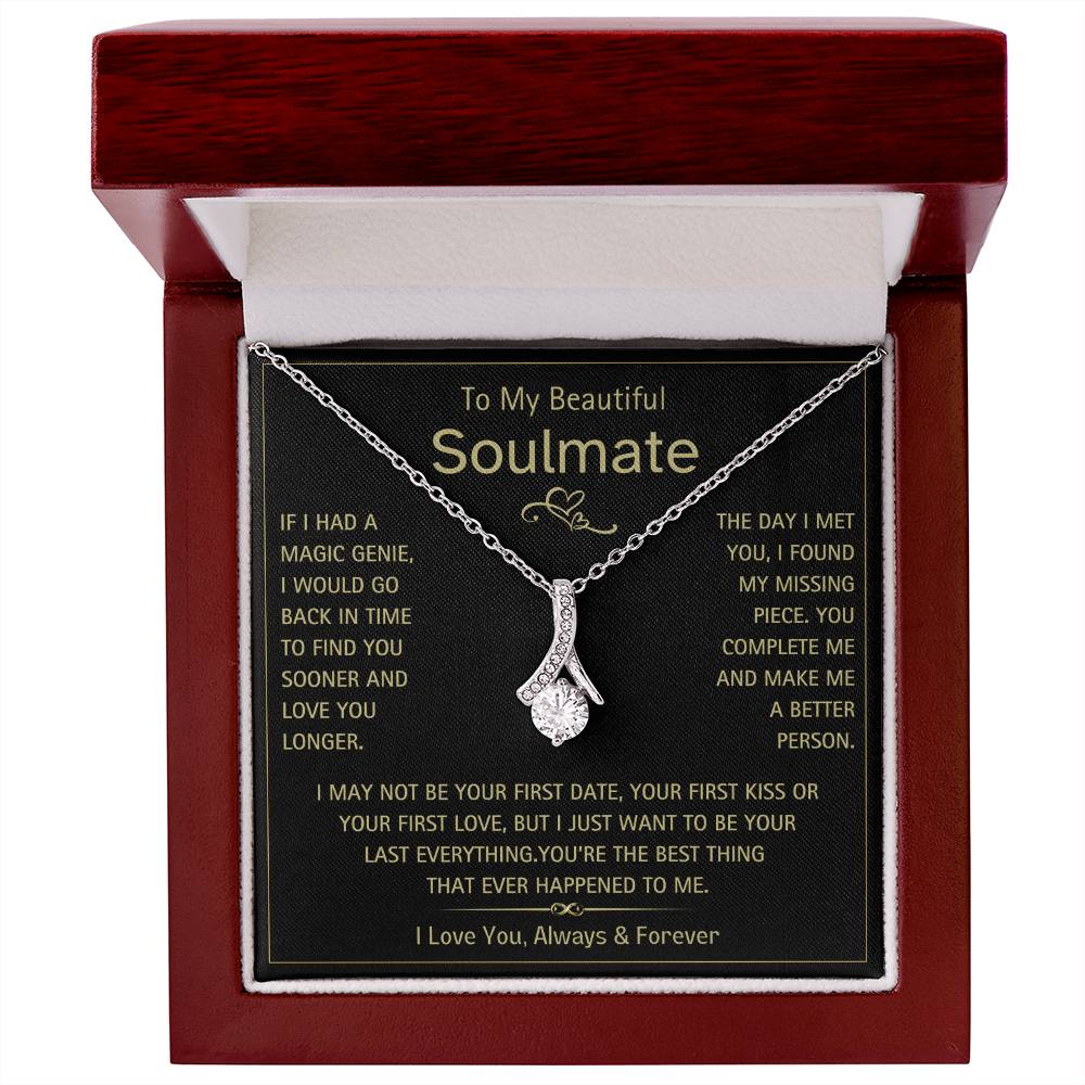 To My Beautiful Soulmate- Magic Genie- Alluring Beauty Necklace