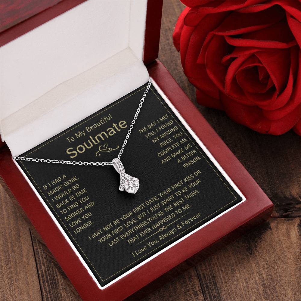 To My Beautiful Soulmate- Magic Genie- Alluring Beauty Necklace