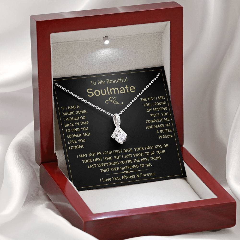 To My Beautiful Soulmate- Magic Genie- Alluring Beauty Necklace