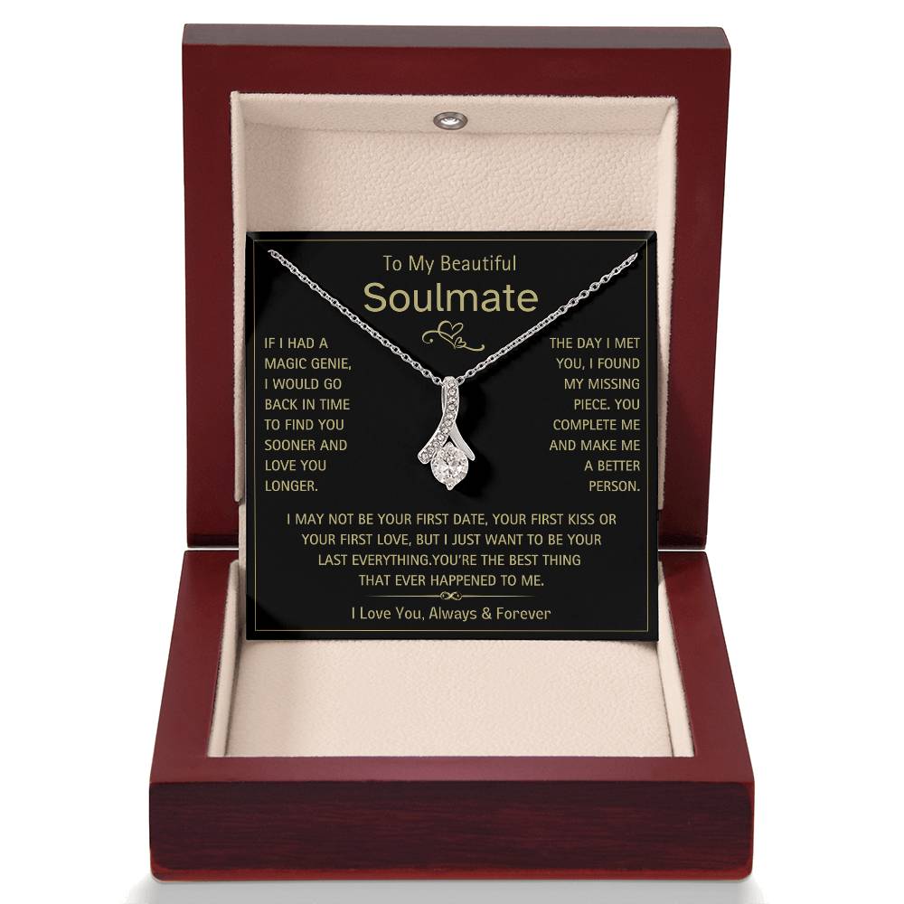 To My Beautiful Soulmate- Magic Genie- Alluring Beauty Necklace