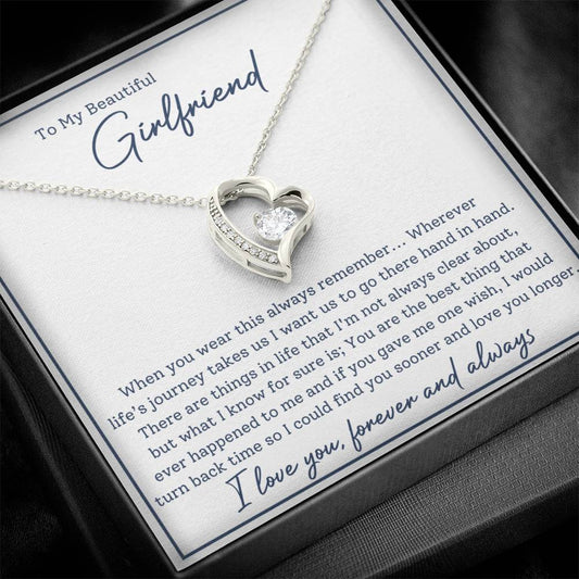 To My Beautiful Girlfriend-Life's Journey-Forever Love Necklace