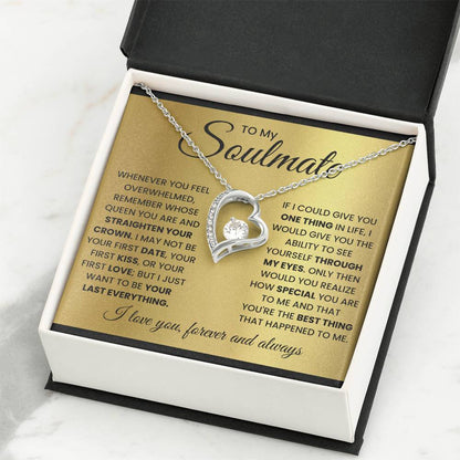 To My Soulmate-Queen- Forever Love Necklace