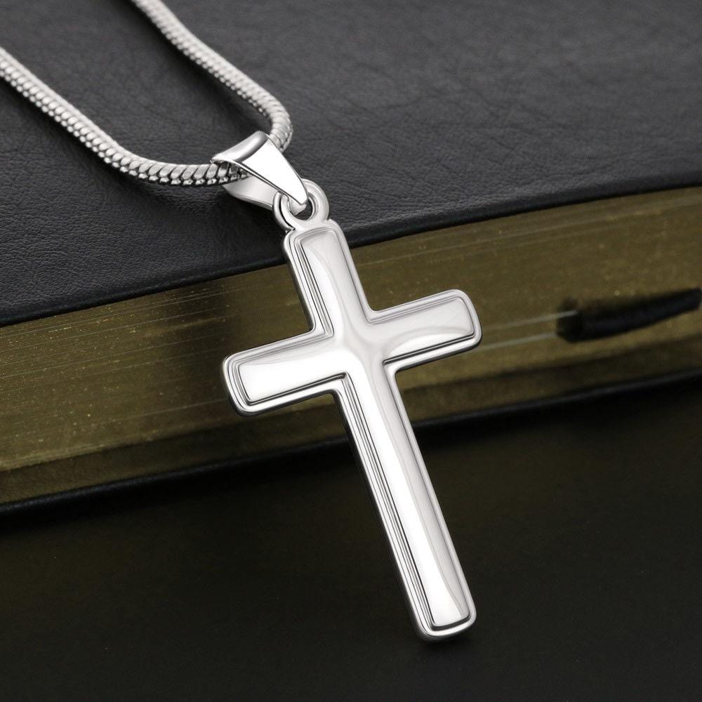 To My Son-As special as you- Cuban Link Chain with Cross