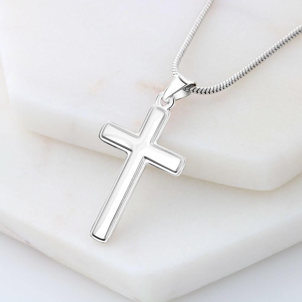 To My Son-As special as you- Cuban Link Chain with Cross