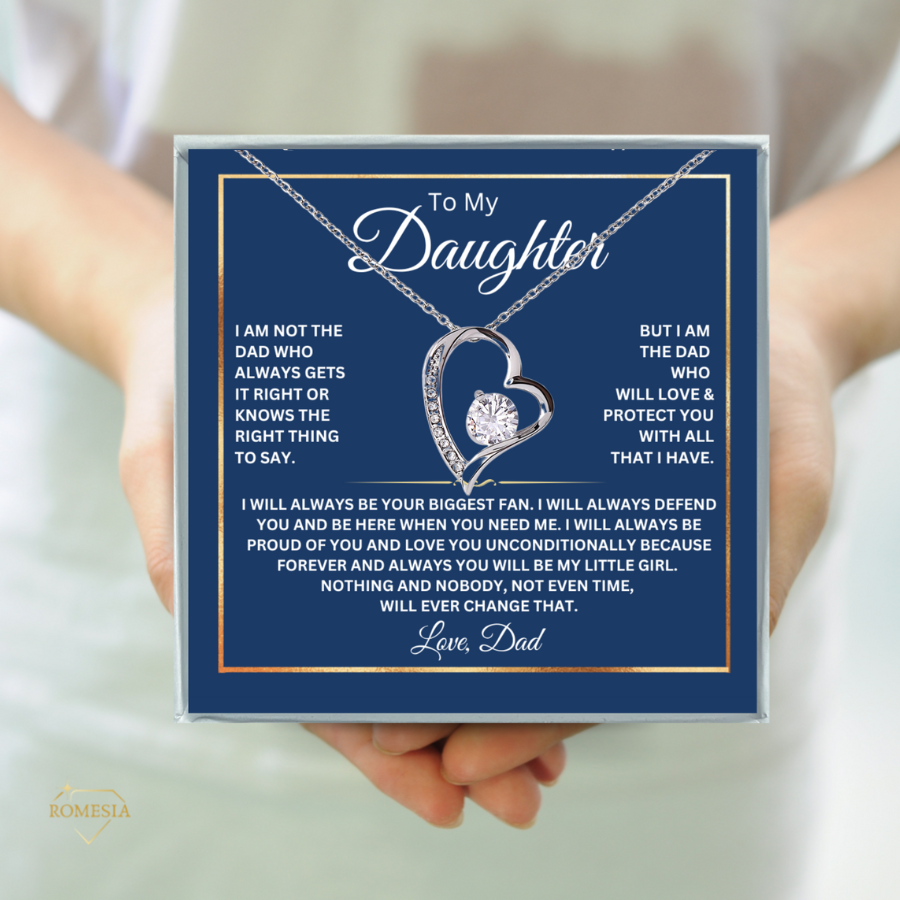 To My Daughter- Fan Forever-Forever Love Necklace