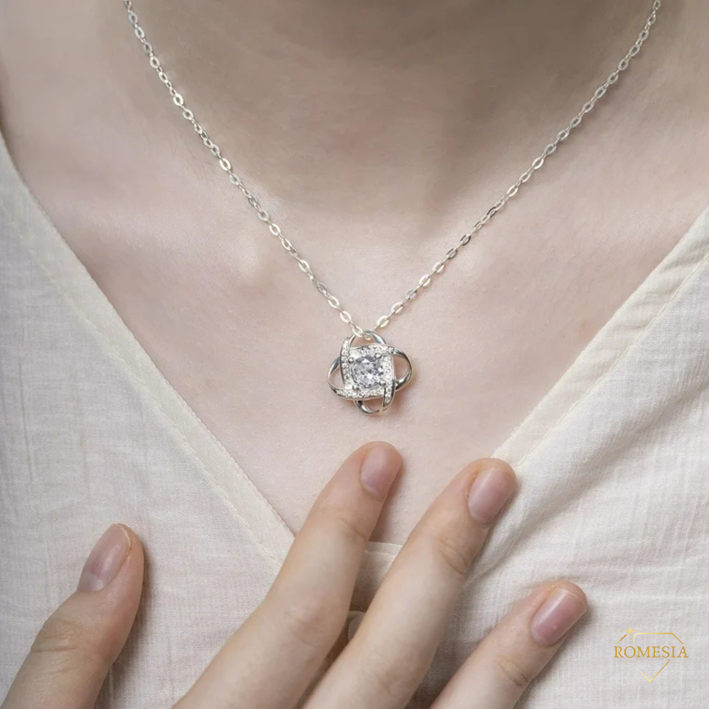 Lion Daughter Necklace from Dad-My Baby Girl-Love Knot Necklace