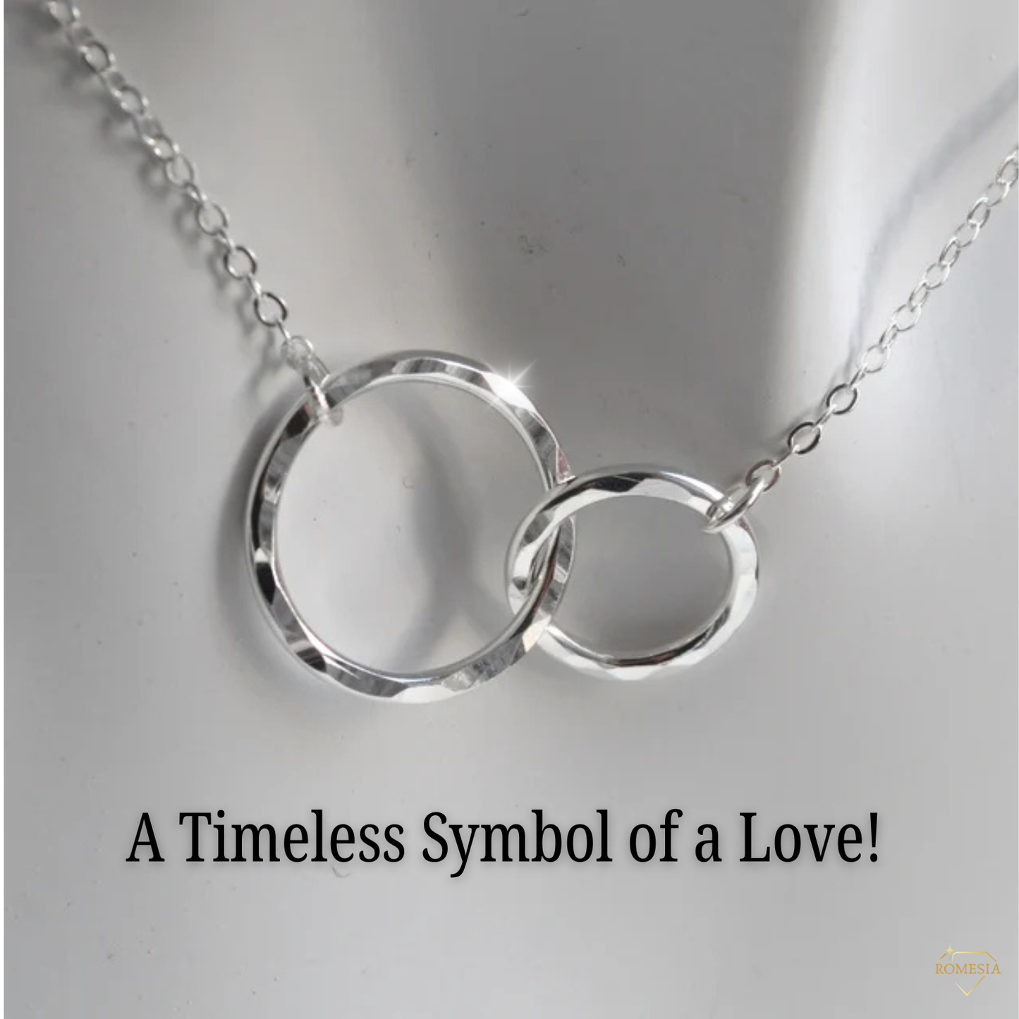 To My Granddaughter-My Sunshine-Sterling Silver Double Ring Pendent