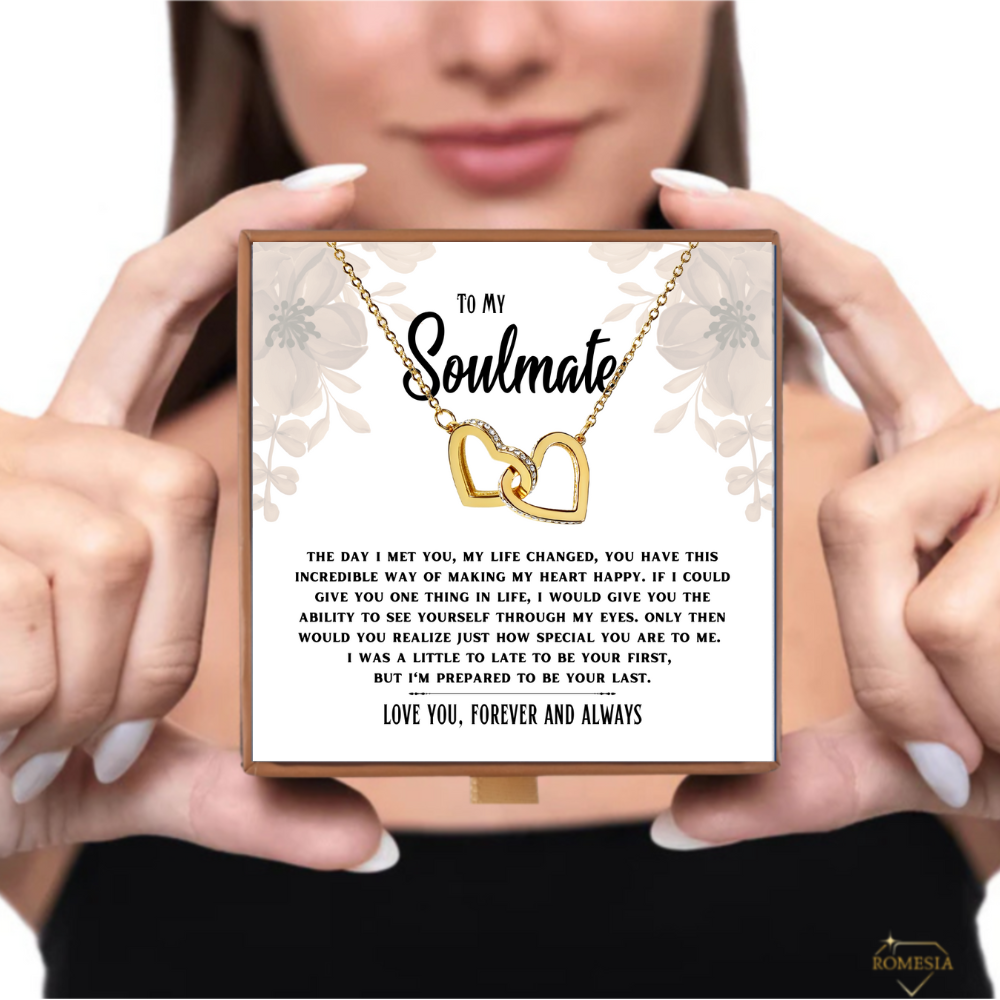 Soulmate-Prepared to be your last- Interlocking Hearts necklace
