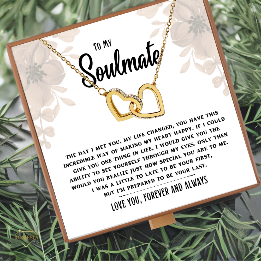 Soulmate-Prepared to be your last- Interlocking Hearts necklace