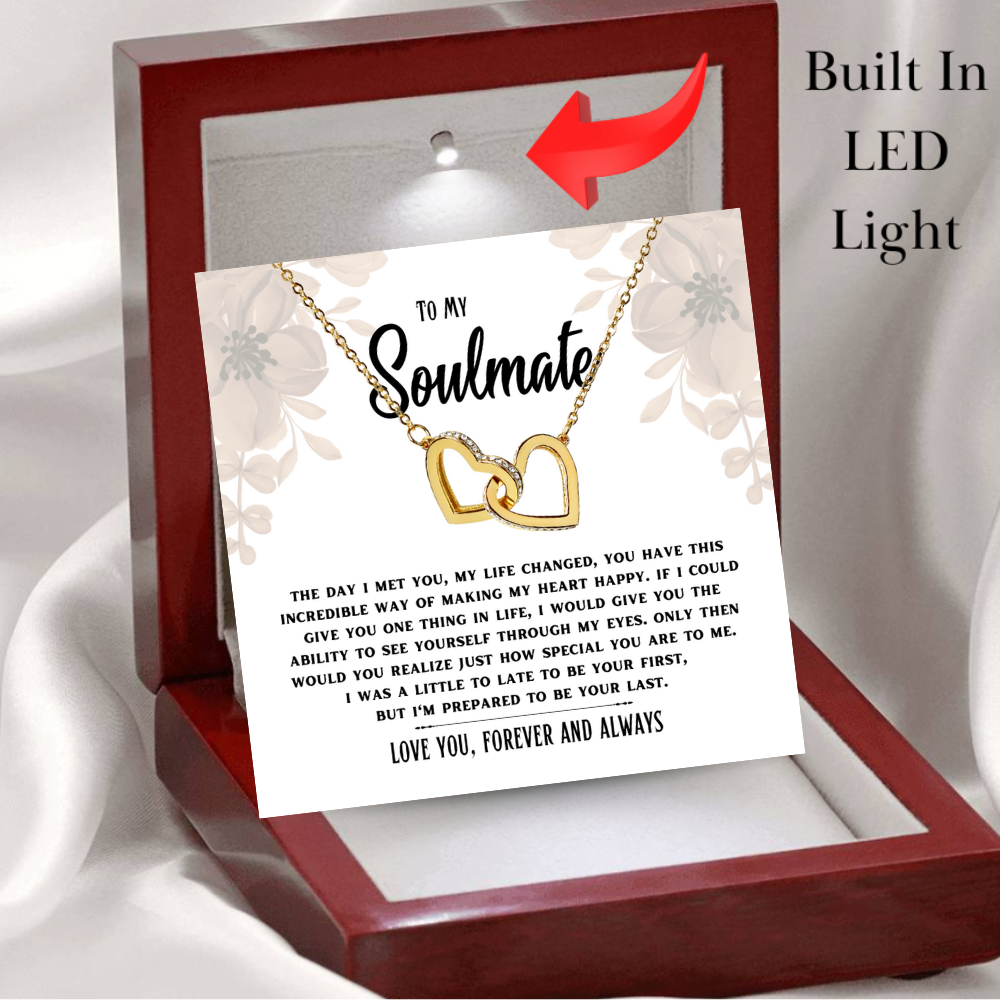 Soulmate-Prepared to be your last- Interlocking Hearts necklace