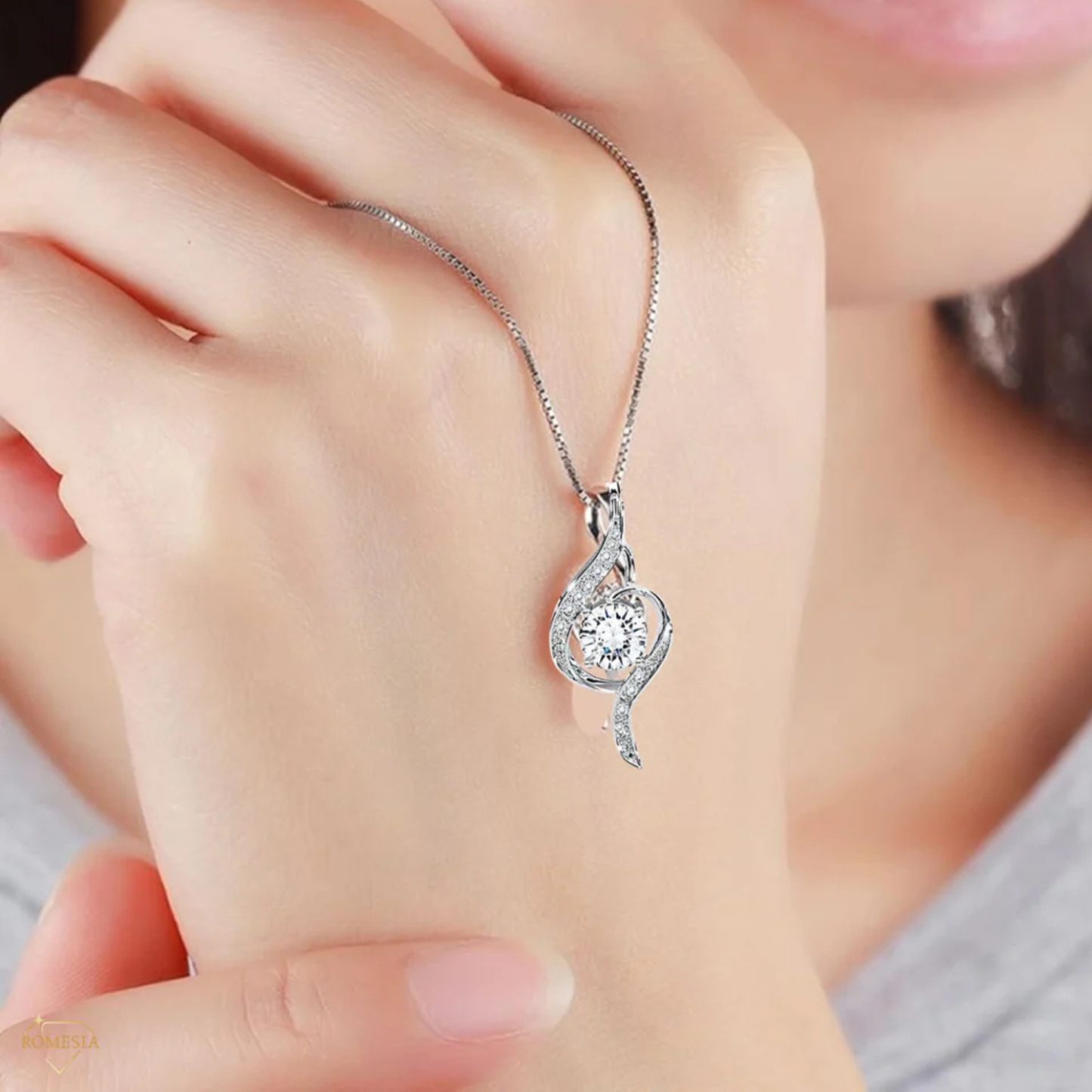 Granddaughter Adoring Love Sterling Silver Pendent- Endless Light
