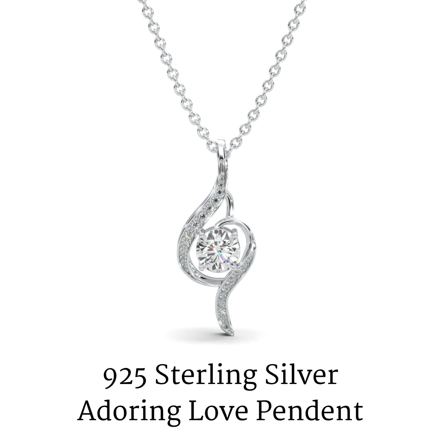 Granddaughter Adoring Love Sterling Silver Pendent- Endless Light