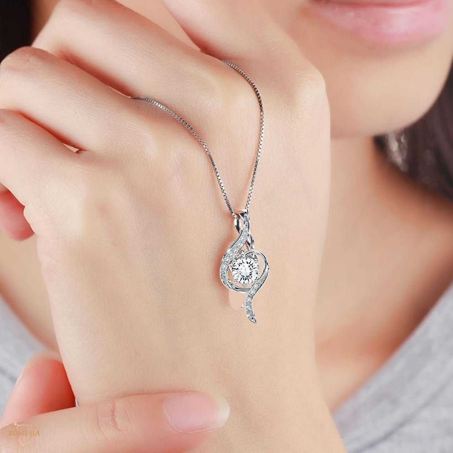 To My Daughter- Proudest Moment From Dad-                        925 Sterling Silver Adoring Love Necklace