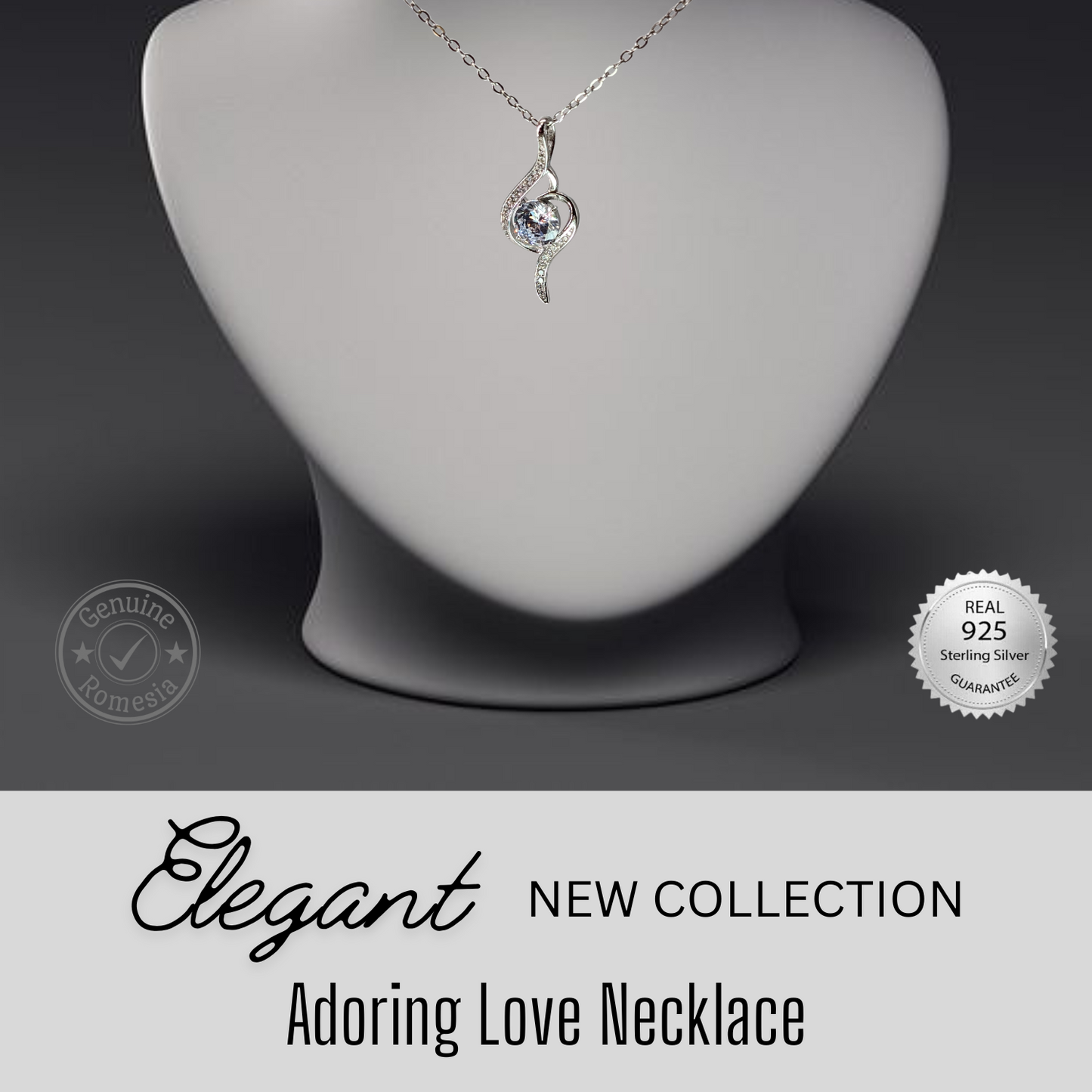 To My Beautiful Wife-My Love- Adoring Love Necklace