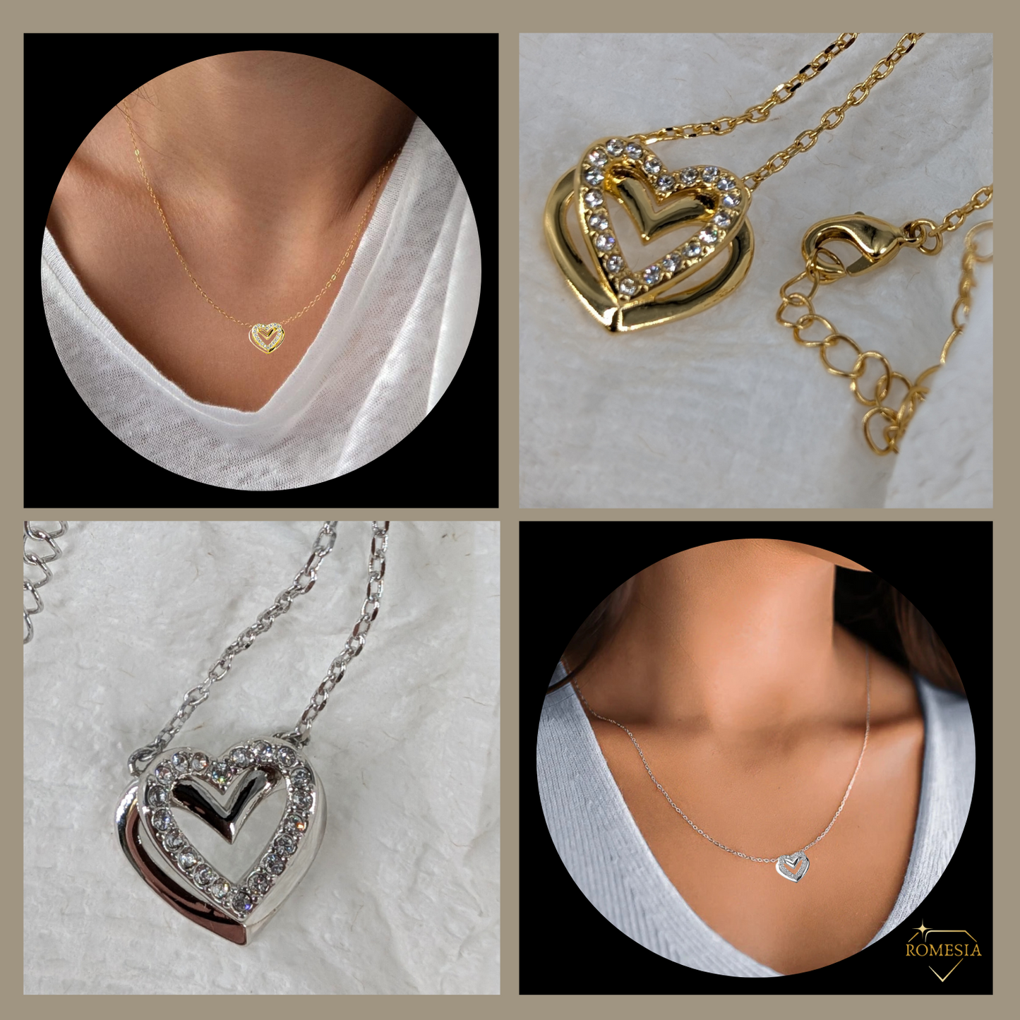 Amazing Girlfriend Promise Necklace- Passionate Hearts Pendent