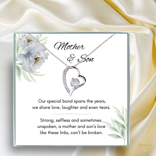 To My Mom from Son- Special Bond- Forever Love Necklace