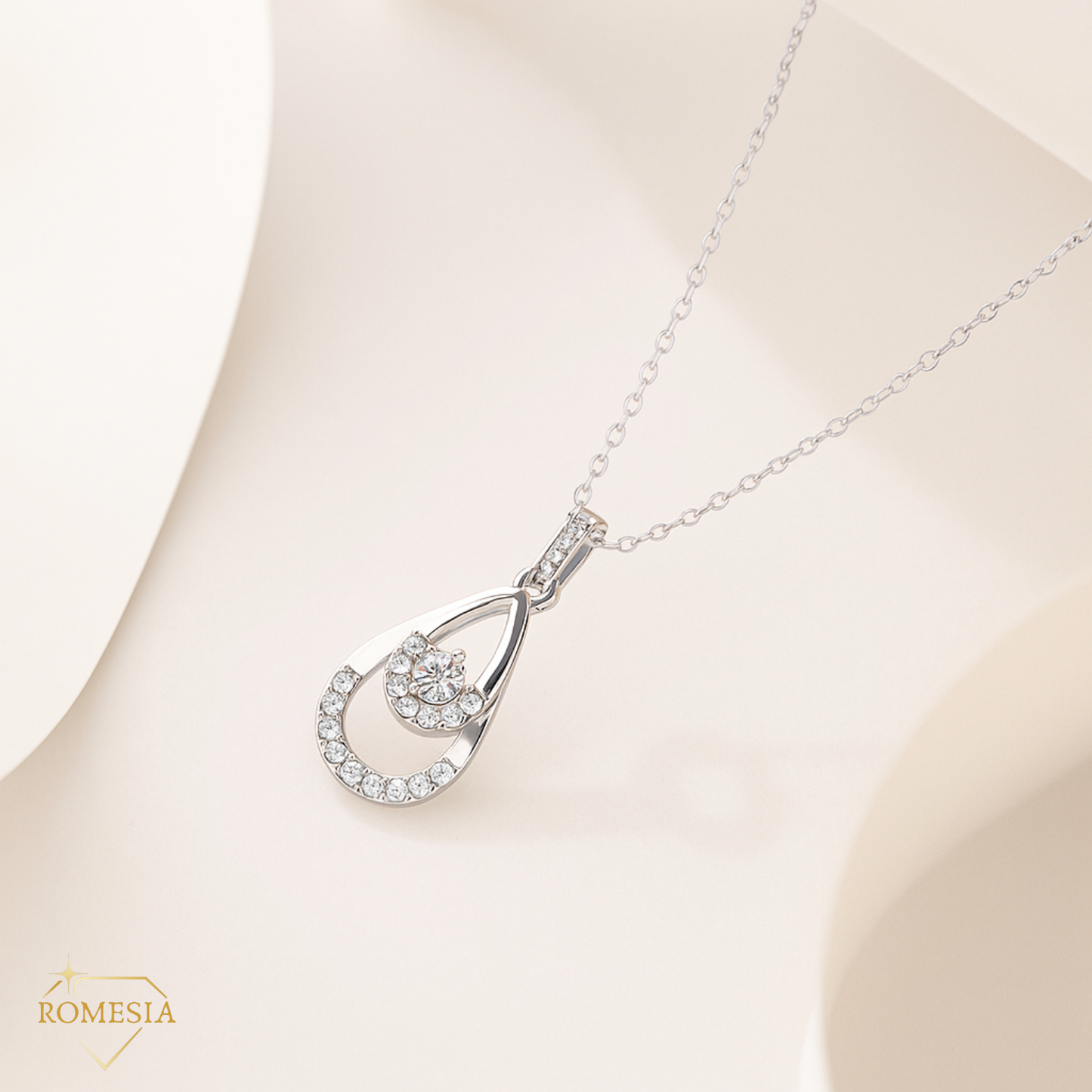 To My Daughter In Law- Daughter In Heart- Twilight Teardrop Necklace